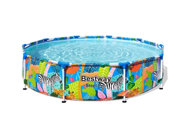 Bestway 56985, 4062 l, Innrammet basseng, Voksen og barn, Flerfarget, 15,8 kg