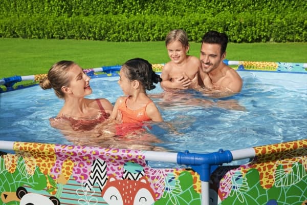 Bestway 5612F ovan mark-svimmingpooler Pool med ram Rund 3221 l Multifärg