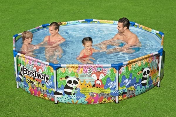 Bestway 5612F ovan mark-svimmingpooler Pool med ram Rund 3221 l Multifärg
