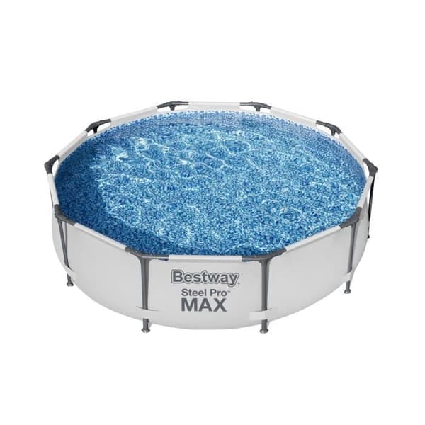 BESTWAY Steel Pro Max Tubular ovanjordspool 305x76 cm 1249 L/H Patronrenare