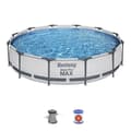Pikkukuva 1 / 6: BESTWAY Steel Pro Max ovanjordspool - Rund - Diameter 366 x 76 cm, patronfilter