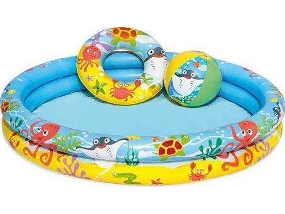 Bestway barnebasseng 3-i-1 122 x 20 cm (51124)