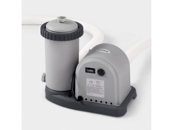 Intex 26732NP, 24311 l, Innrammet basseng, Voksen og barn, Stige, Blå, Grå, 99,7 kg