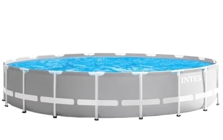 Intex 26732NP, 24311 l, Innrammet basseng, Voksen og barn, Stige, Blå, Grå, 99,7 kg