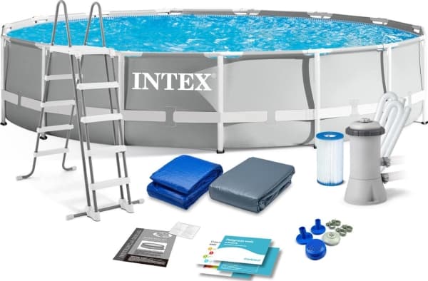 BASSENG INTEX PRISM RAMMEBASSENG SETT 4.57MX1.07M