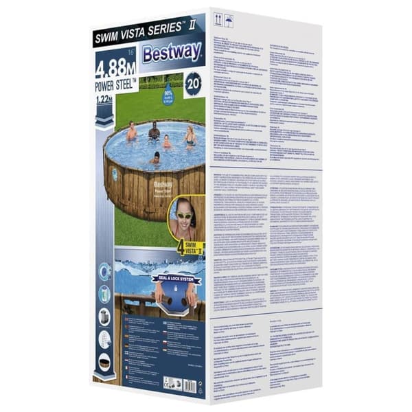 Bestway swimmingpoolsæt Power Steel 488x122 cm