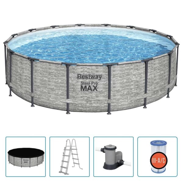 Bestway Power Steel swimmingpool 488x122 cm rund