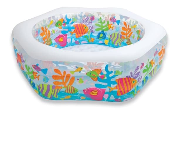 Intex 56493N, Oppblåsbart basseng, Sekskantet, Flerfarvet, 6 År, 355,6 mm, 406,4 mm