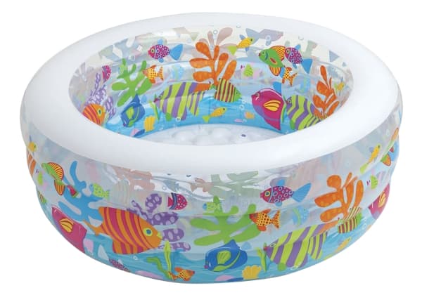 Intex 58480, Oppblåsbart basseng, 360 l, Rund, 6 år, Vinyl, Flerfarget