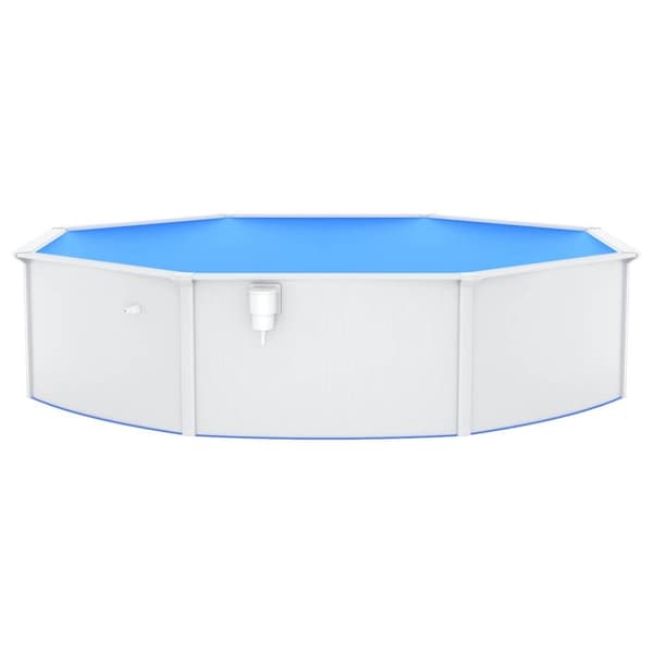 vidaXL swimmingpool med stålvæg 550x120 cm hvid