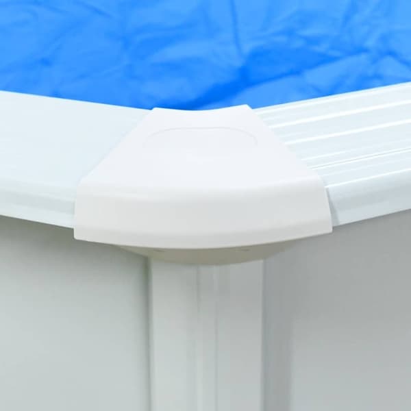 vidaXL swimmingpool med stålvæg 550x120 cm hvid