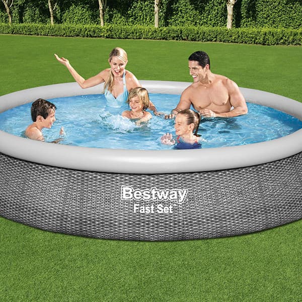 Bestway Fast Set svømmebassin, 396 x 84cm