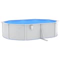 Miniatyrbillede 1 af 4: vidaXL swimmingpool med sandfilterpumpe 490x360x120 cm