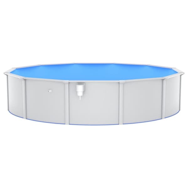vidaXL swimmingpool med sandfilterpumpe og poolstige 550x120 cm