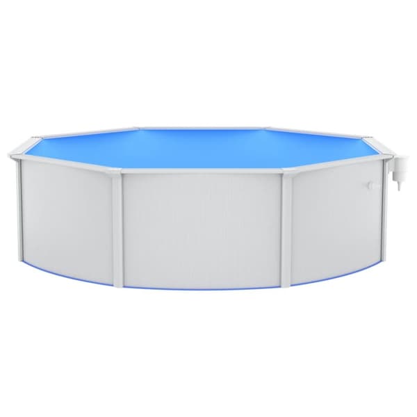 vidaXL swimmingpool med sandfilterpumpe og poolstige 460x120 cm