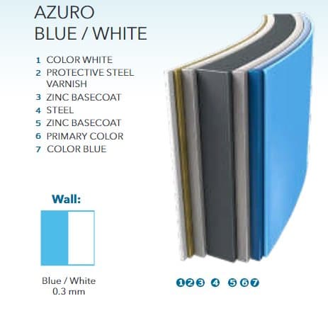 Poolpaket Azuro 4,6x0,9m med stege och sandfilter