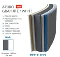 Miniatyrbild 4 av 4: Poolpaket Azuro 3,6x1,2m Graphit / Vit med skimmer, filter och stege