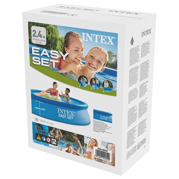 INTEX Svømmebasseng Easy Set 244x61 cm PVC