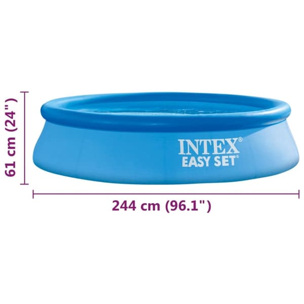 INTEX Svømmebasseng Easy Set 244x61 cm PVC
