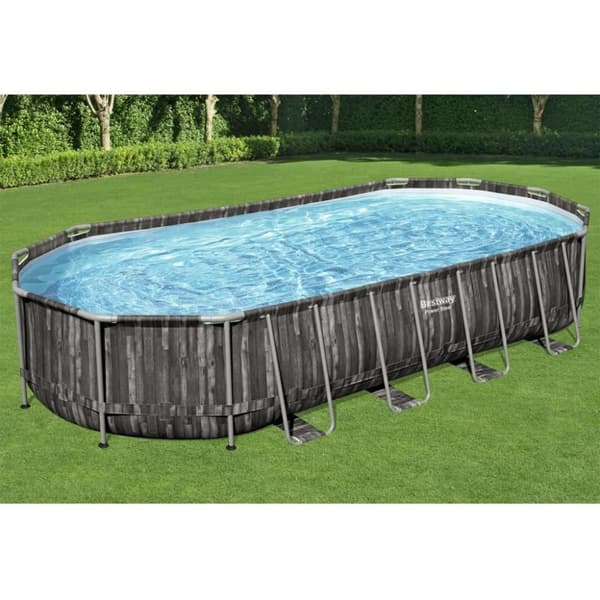 Bestway Trädgårdspool oval 7,32x3,66x1,22 m