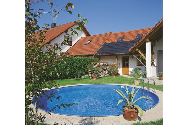 Planet Pool Stålväggspool Premium Rund 3,5x1,2m Inbyggd L:Ca