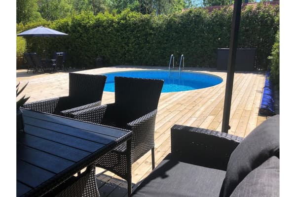 Planet Pool Stålväggspool Premium Rund 3,5x1,2m Inbyggd L:Ca