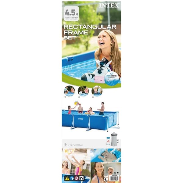 Rektangulär Rörpool 450x220x84cm. KAMPANJ