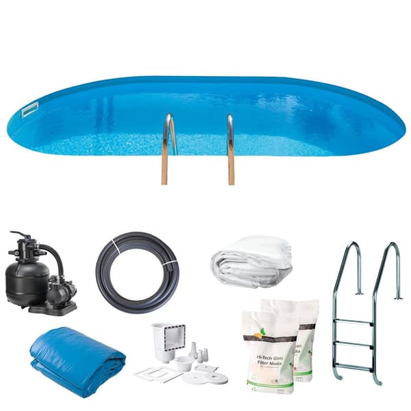 Inground Pool Oval 600 x 320 x 150 cm
