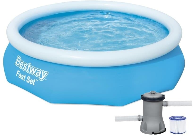 Bestway simbassäng - snabbset - med filterpump - 305 x 76 cm