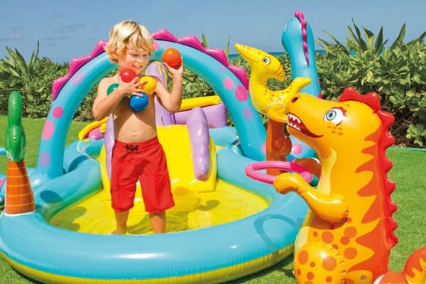 INTEX - pool med rutschkana - leka pool - dinosaurie