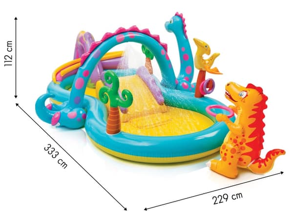 INTEX - pool med rutschkana - leka pool - dinosaurie