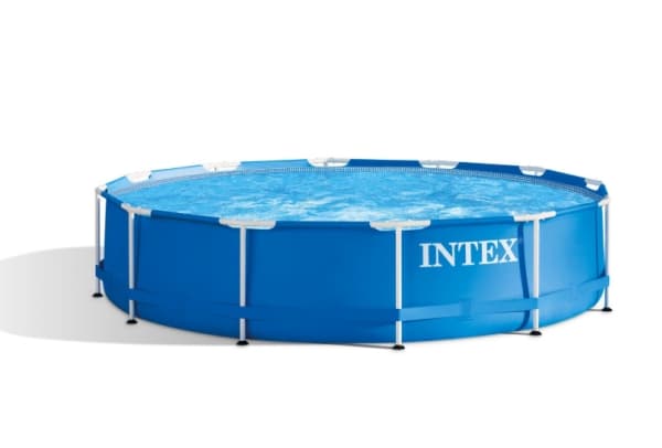 Intex 28212GN, Pool med ram, Blå, Vit, 24,1 kg