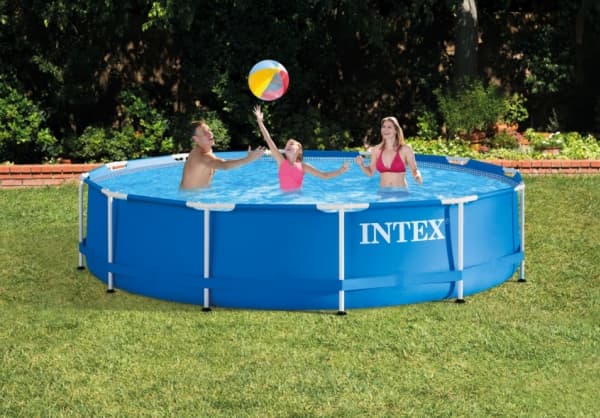Intex 28212GN, Pool med ram, Blå, Vit, 24,1 kg