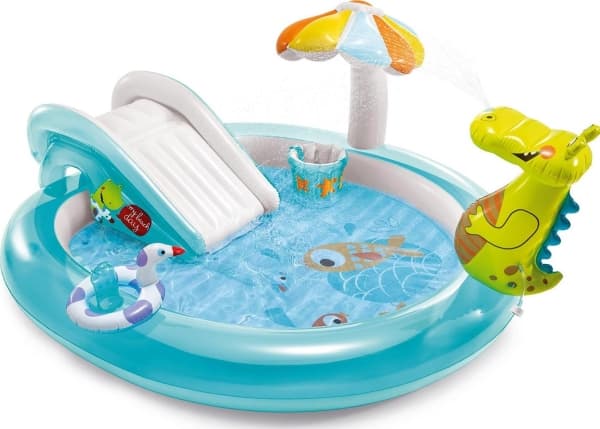 Intex Alligator Legepool, 160L, 201x170x84cm