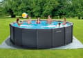 Miniatyrbild 4 av 5: Intex Graphite Grey Panel Pool Set, 16.805L, 478x124 cm