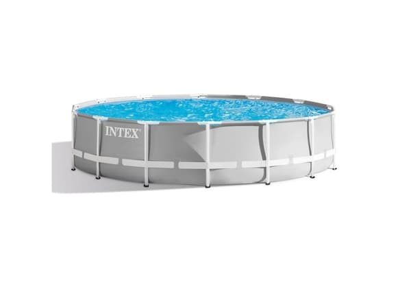 Intex 26720, 12706 L, Kehikollinen uima-allas, Aikuinen ja lapsi, Tikkaat, Harmaa, 54,5 kg