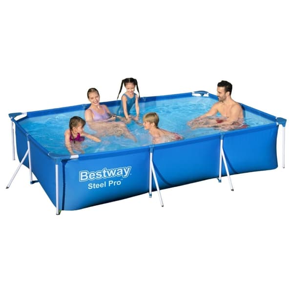 Bestway - Steel Pro - Maanpäällinen allas - 300x201x66 cm - Suorakaiteen muotoinen