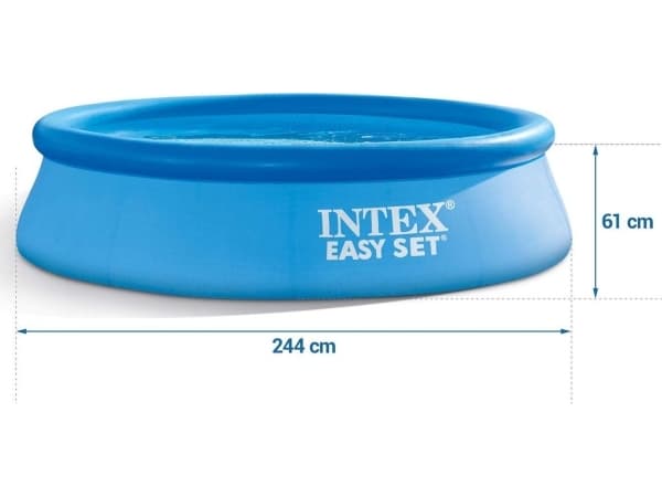 BASSENG - INTEX EASY SET POOL SET 2.44MX61CM (FILTER PUMP)1.942 L