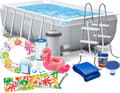 Miniatyrbilde 4 av 4: BASSENG INTEX ULTRA REKTANGULERT RAMMEBASSENG 3MX1.75X80CM