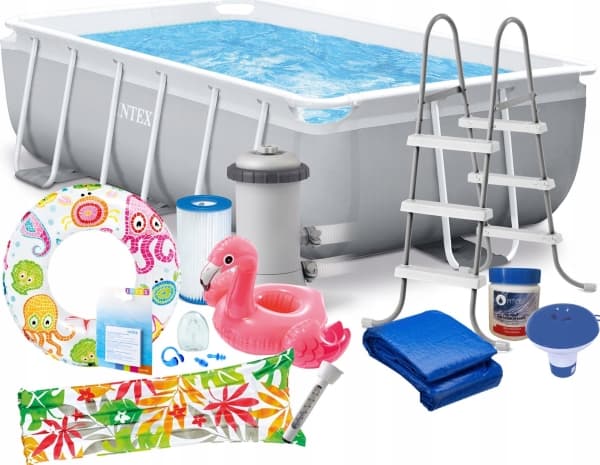 BASSENG INTEX ULTRA REKTANGULERT RAMMEBASSENG 3MX1.75X80CM