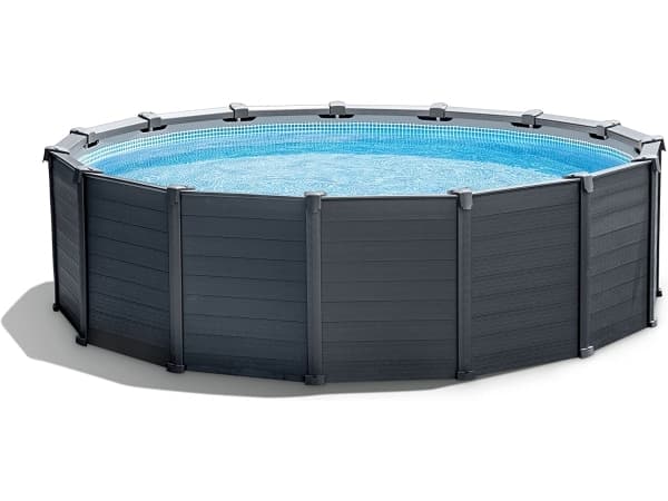 Intex 26384GS, Indrammet basseng, Barn & voksen, Grafit