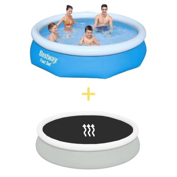 Bestway Swimming Pool - Fast Set - 305 x 76 cm - Inklusiv Solar Sejl