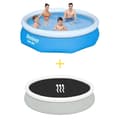 Miniatyrbillede 1 af 5: Bestway Swimming Pool - Fast Set - 305 x 76 cm - Inklusiv Solar Sejl