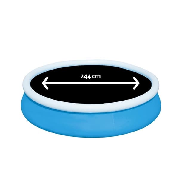 Bestway Swimming Pool - Fast Set - 244 x 66 cm - Inklusive solsegel, filterpump och filter