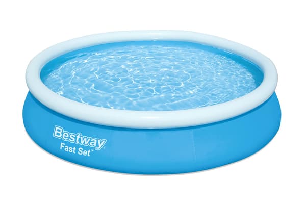 Bestway Swimming Pool - Fast Set - 366 x 76 cm - Inklusiv solsejl & filterpumpe