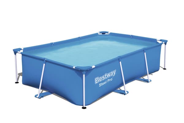 Bestway swimmingpool - Steel Pro - 259 x 170 x 61 cm - Inklusiv solsejl