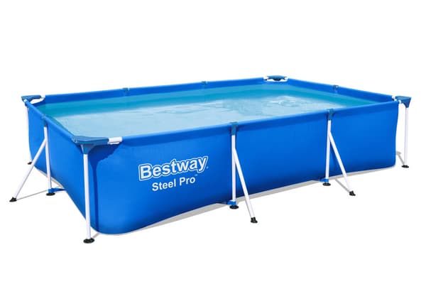 Bestway Swimming Pool - Steel Pro - 300 x 201 x 66 cm - Inklusive solsegel- och filterpump