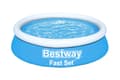 Miniatyrbild 2 av 5: Bestway Swimming Pool - Fast Set - 183 x 51 cm - Inklusive reparationssats & 75 testremsor & skurborste