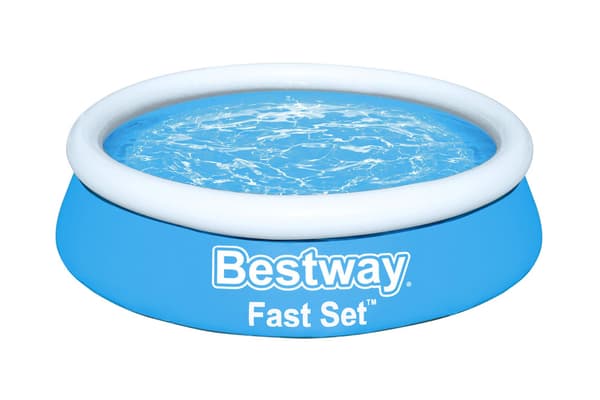 Bestway Swimming Pool - Fast Set - 183 x 51 cm - Inklusive reparationssats & 75 testremsor & skurborste