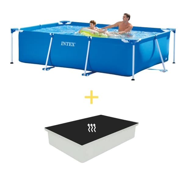 Intex swimmingpool - Rampool - 260 x 160 x 65 cm - Inklusive solsegel